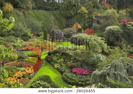  Phenomenally beautiful and picturesque garden for walks and supervision over flowers and trees