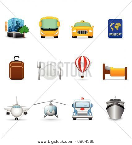 Transportation And Travel Icons