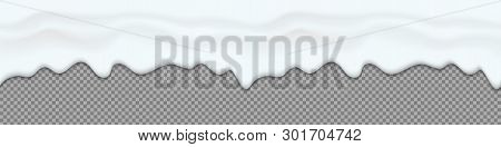 Creative Vector Illustration Of Yogurt Creamy Liquid Drips, Cream Melt Milk Splash Flowing Seamless 