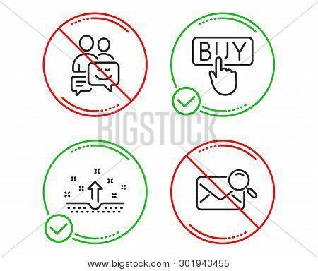 Do Or Stop. Buying, Clean Skin And Communication Icons Simple Set. Search Mail Sign. E-commerce Shop