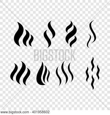 Smoke, Steam, Aroma, Smell. Smoke Steam Vector Icon Illustration