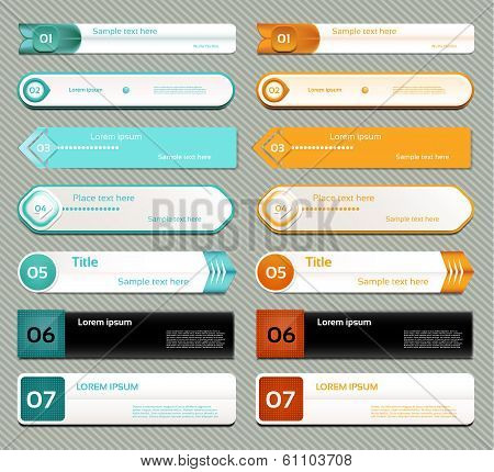 Modern infographics options banner. Vector illustration. can be used for workflow layout diagram num