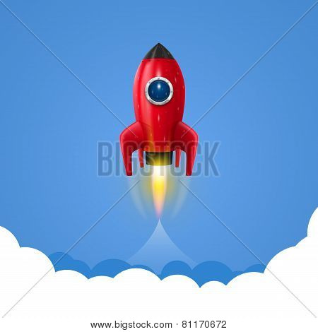 Space rocket launch