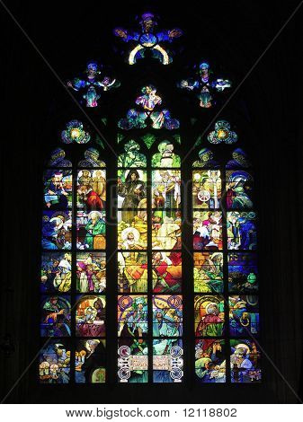 Stained glass window