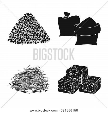 Isolated Object Of Sucrose And Technology Icon. Collection Of Sucrose And Cane Stock Vector Illustra