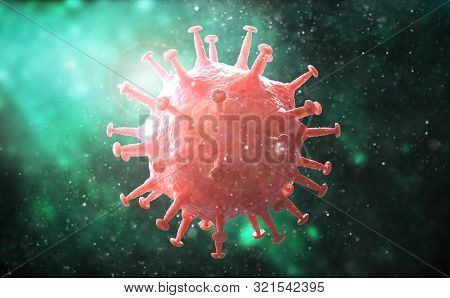 Viral Infection Causing Chronic Disease. Hepatitis Viruses, Influenza Virus H1n1, Flu, Cell Infect O