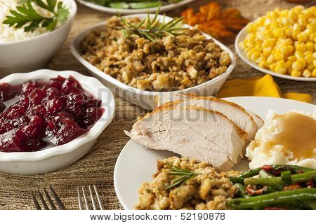 Homemade Turkey Thanksgiving Dinner