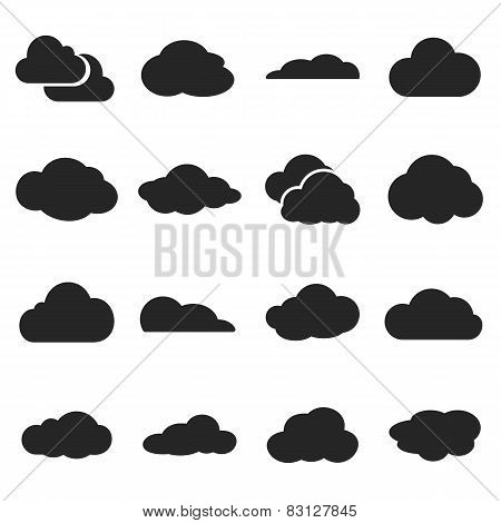 Cloud Shapes Vector Set