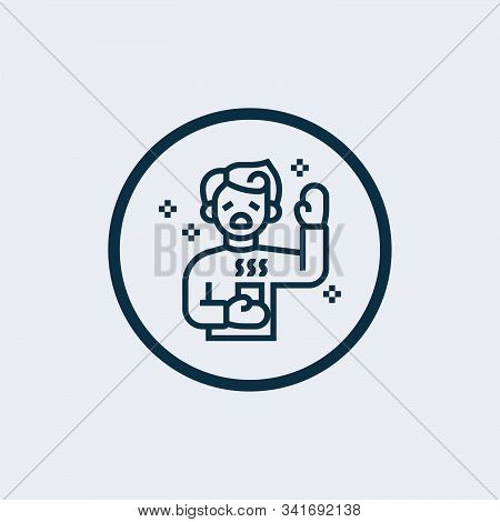 Sickness Icon Isolated On White Background From Disease Collection. Sickness Icon Trendy And Modern 