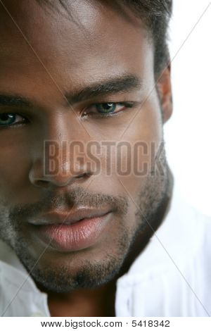 African American schattig zwarte jonge Man portret