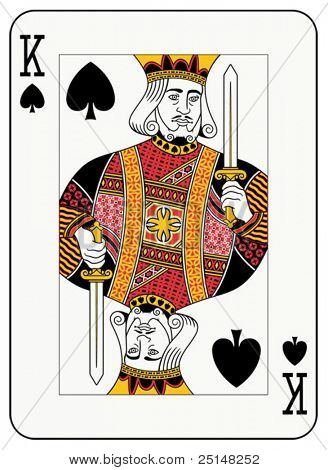 King of Spades playing card