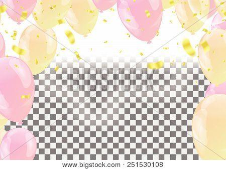 Balloons Header Background Design Element Of Birthday Or Party Balloons For Party Serpentine