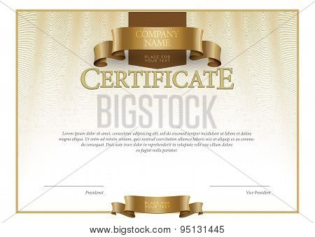 Modern Certificate and diplomas template. Vector