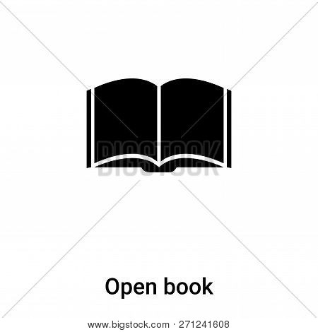 Open Book Icon In Trendy Design Style. Open Book Icon Isolated On White Background. Open Book Vector