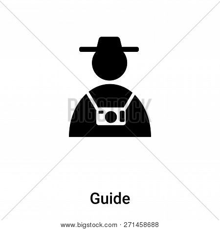 Guide Icon In Trendy Design Style. Guide Icon Isolated On White Background. Guide Vector Icon Simple