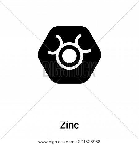 Zinc Icon In Trendy Design Style. Zinc Icon Isolated On White Background. Zinc Vector Icon Simple An