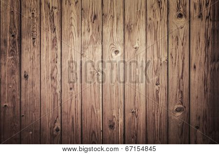 Background of an old natural wooden darken room with messy and grungy cracked tree floor of beech texture inside vintage, retro proper vertical warm rural interior with wood, shadows, dingy, dim light