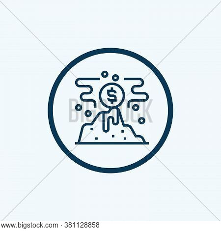 Crisis Icon Isolated On White Background From Economic Crisis Collection. Crisis Icon Trendy And Mod