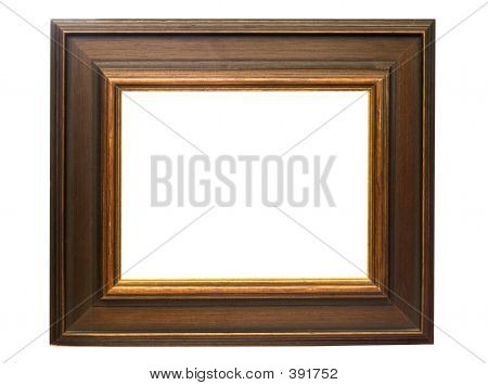 Dark Wooden Picture Frame W/ Path