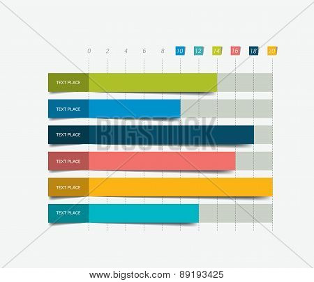 Flat Chart, Graph.