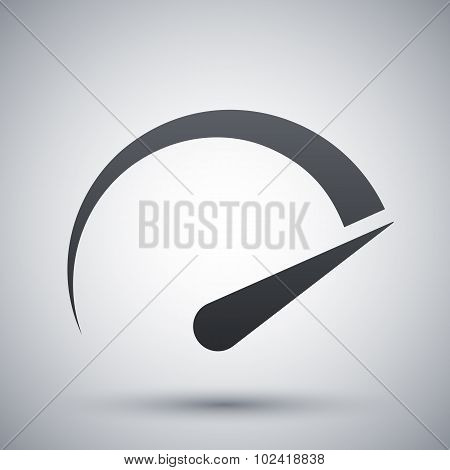 Speedometer Icon, Vector