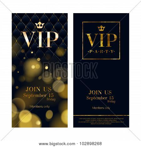 VIP invitation cards premium design templates.