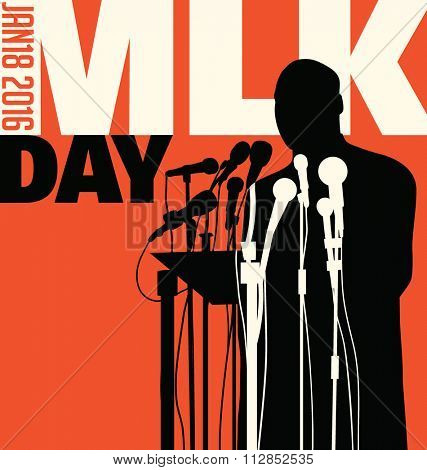 Dec. 29, 2016. Illustration of Martin Luther King, Jr.  to celebrate MLK day.