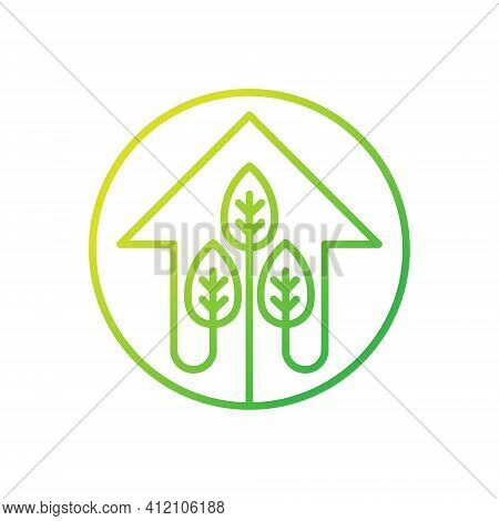 Green Eco Home Logo Icon Vector. Ecology House icon. Eco House icon. Eco House vector, Eco House icon vector, Eco House logo, Eco Home icon vector. Eco House vector icon symbol for website, logo, app. Eco House icon isolated on white background