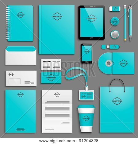 Corporate identity template set