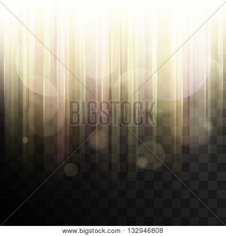 Rays of light abstract vector. Shiny sunbeams with transparency. Yellow light effect. Vector effect. Abstract background with transparency. Glowing light. Bright light.