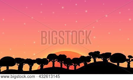 2 Sunset Background