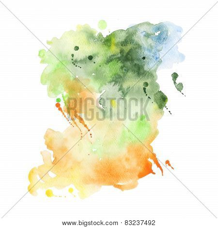 Abstract hand drawn watercolor background,vector illustration.