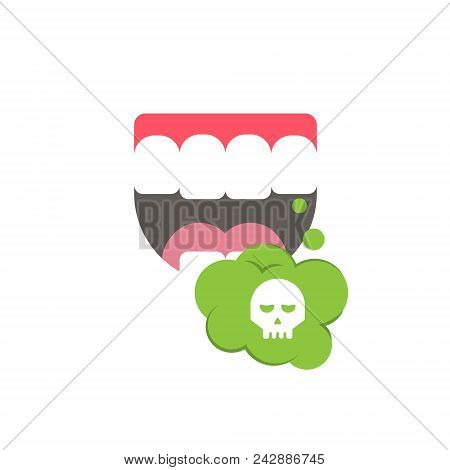 Cartoon Bad Smells, Stench Aroma. Toxic, Deadly Gas. Vector Illustration