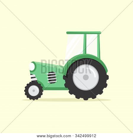 Agricultural Tractor Flat, Agricultural Tractor Design, Agricultural Tractor Vector, Agricultural Tr