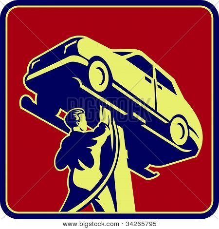 Mechanic Technician Car Repair Retro