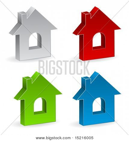 3d house icon