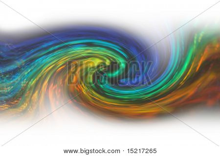 Bright colored swirling abstract background.