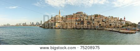 View of Jaffa with Tel Aviv in the background