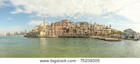 View of Jaffa with Tel Aviv in the background