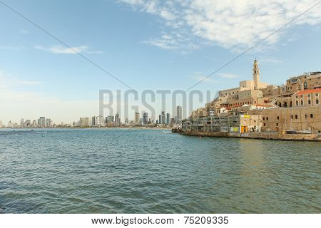 View of Jaffa with Tel Aviv in the background