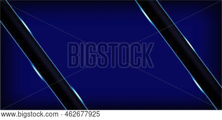 Luxury Background With Diagonal Lines And Rectangles And Modern Blue Background. Abstract Luxury Blu