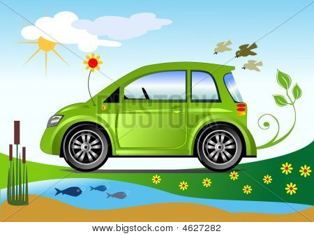 Ecologisch vriendelijke auto Concept