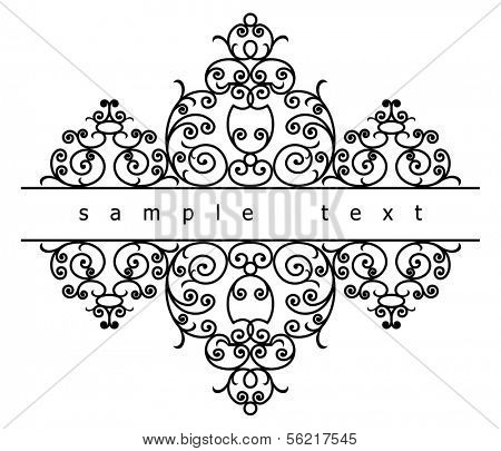 wrought iron elements (vector)