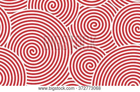 Vector Spiral For Background, Red Spiral Swirl Design Illustration For Background, Spiral Swirl Isol