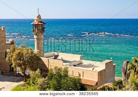 Sea Mosque In The Ancient Jaffa