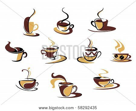 Different coffee cups