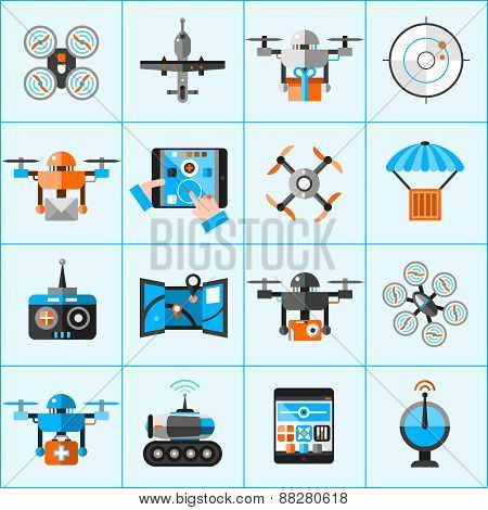 Drone Icons Set