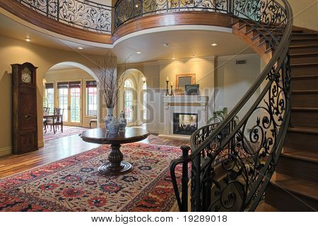 Elegant Curved Staircase