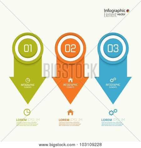 Comparative chart with templates for presentation