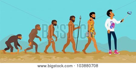 Concept of Human Evolution from Ape to Man